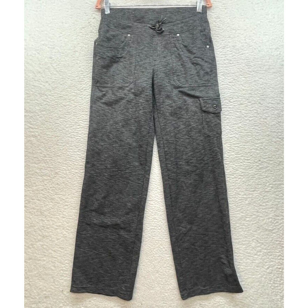 Kuhl Sweatpants Womens 10 Gray Nova Cargo Drawstring Lounge Hiking Outdoor Run - Picture 1 of 14